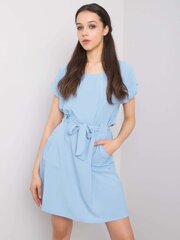 Женское синее платье с принтом цена и информация | Платья | 220.lv