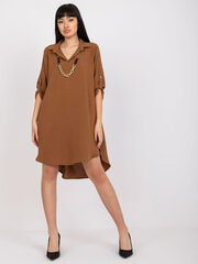 Женское мини-платье в стиле бохо Och Bella коричневого цвета цена и информация | Платья | 220.lv