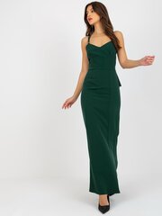 Женское зеленое платье приталенное цена и информация | Платья | 220.lv