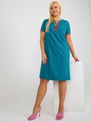 Женское бирюзовое платье больших размеров цена и информация | Платья | 220.lv