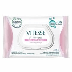 Meikapu noņemošas salvetes Vitesse Tri-Mineral Jūtīga āda (25 gb.) cena un informācija | Sejas ādas kopšana | 220.lv