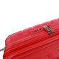 Koferis-rokas-bagāžas-cietais-55x40x20-SKYLINE-sarkans cena un informācija | Koferi, ceļojumu somas | 220.lv