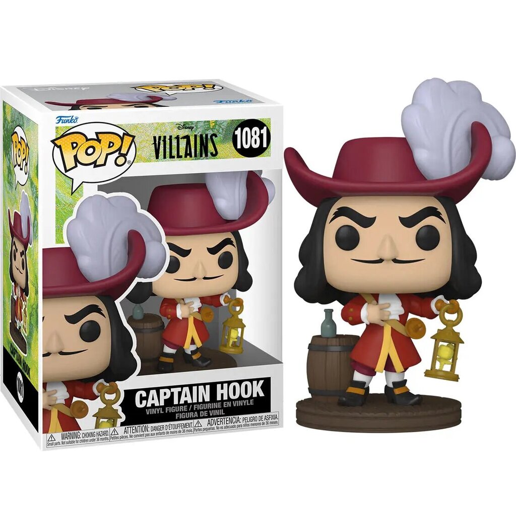 POP figūra Disney Villains Captain Hook cena un informācija | Datorspēļu suvenīri | 220.lv