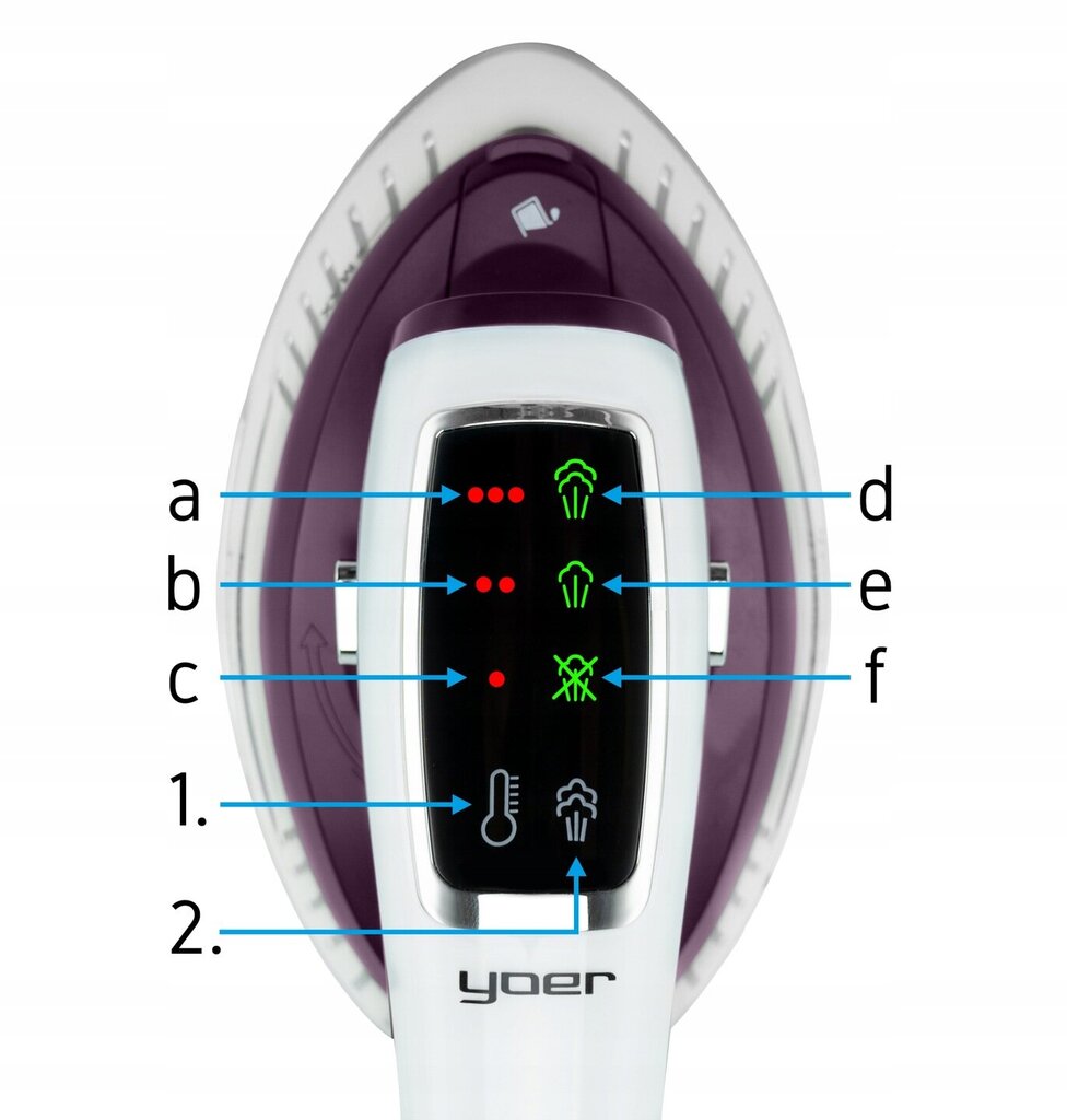 Tvaika gludeklis YOER X-Smooth HGS01WP 2in1 1300W cena un informācija | Tvaika gludekļi | 220.lv