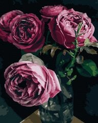 Картина по номерам 40x50 cm.  "Розы в вазе" цена и информация | Живопись по номерам | 220.lv