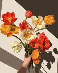 Картина по номерам 40x50 cm.  "Солнечные тюльпаны" цена и информация | Живопись по номерам | 220.lv
