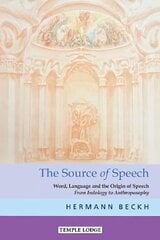 The Source of Speech: Word, Language and the Origin of Speech - From Indology to Anthroposophy cena un informācija | Garīgā literatūra | 220.lv