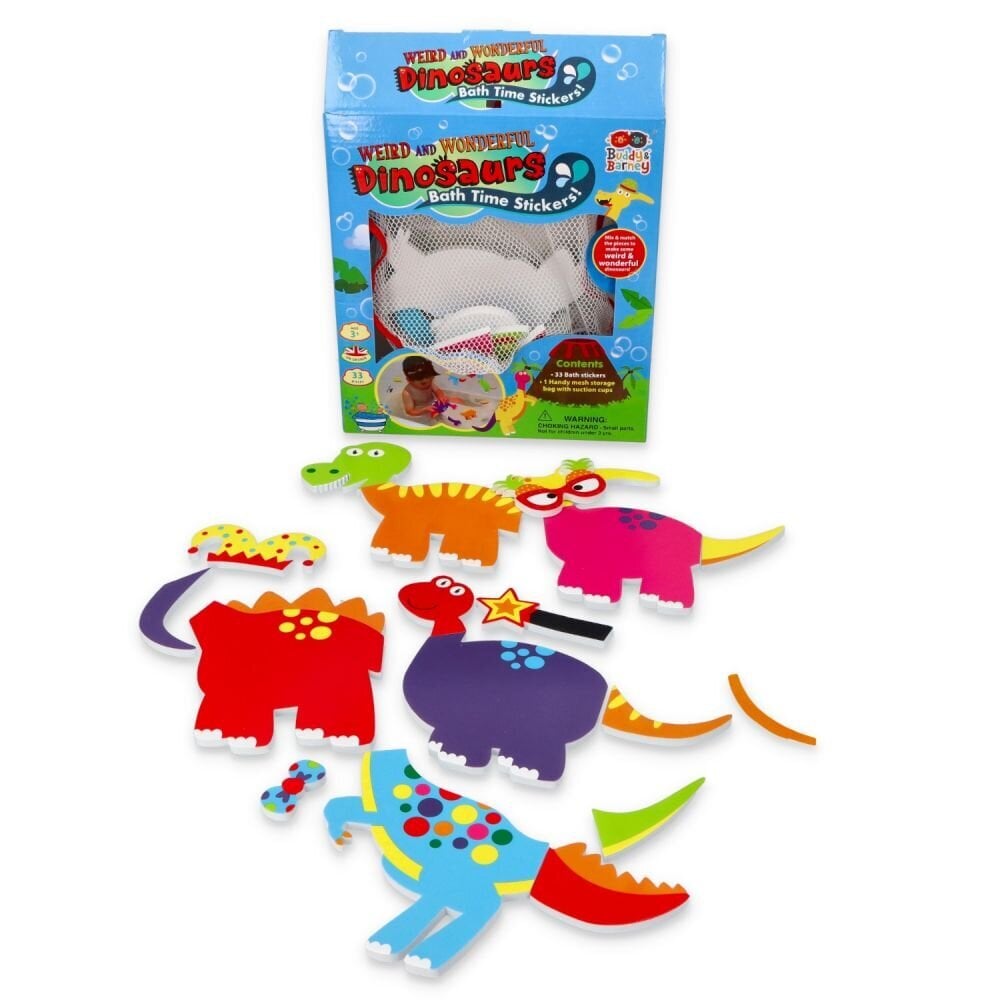 Vannas uzlīmes Dinozauri Barney & Buddy cena un informācija | Rotaļlietas zīdaiņiem | 220.lv