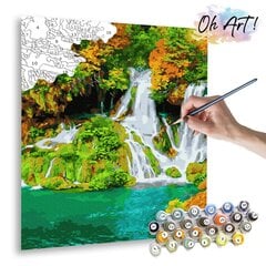 Картина по номерам 40x50 cm.  "Красочный водопад" цена и информация | Живопись по номерам | 220.lv