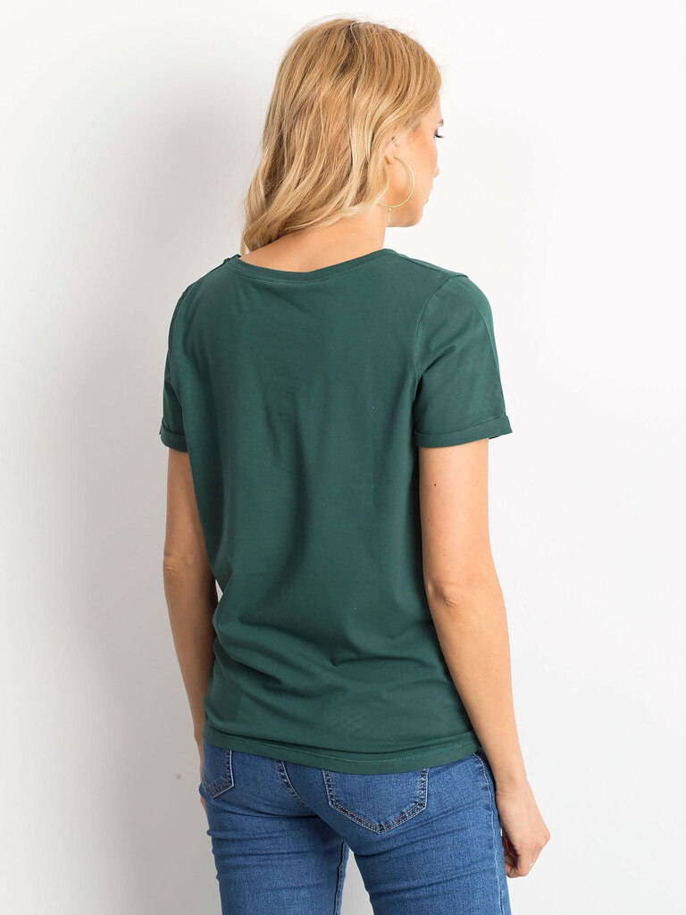 T-krekls, tumši zaļš cena un informācija | T-krekli sievietēm | 220.lv