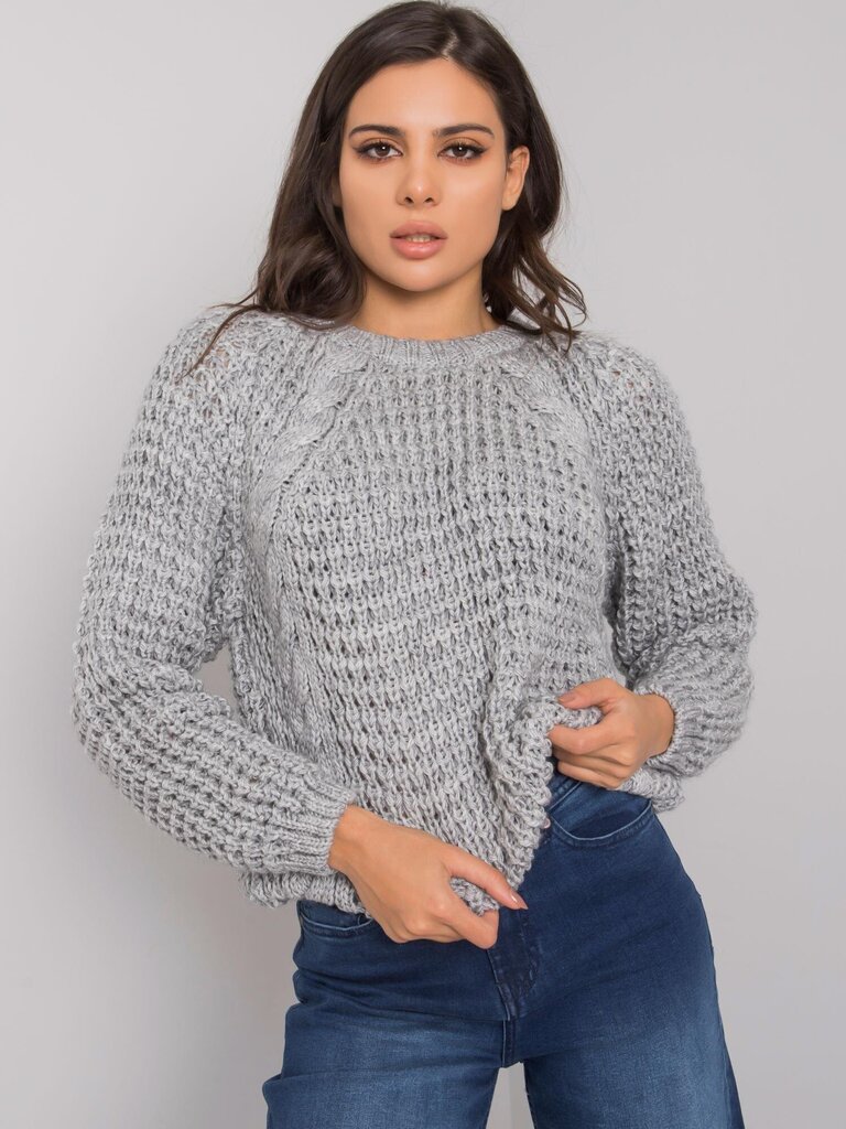 Džemperis, pelēks цена и информация | Sieviešu džemperi | 220.lv
