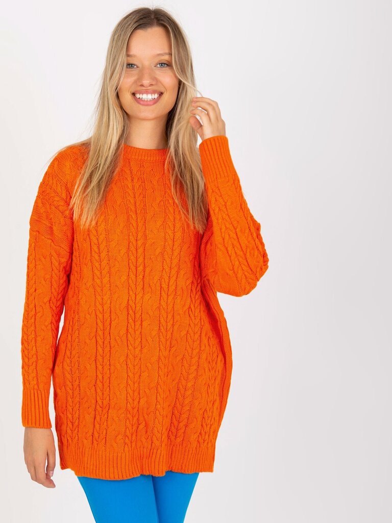 Džemperis, oranžs цена и информация | Sieviešu džemperi | 220.lv