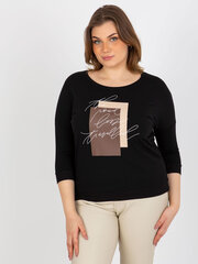 Blūze, melna cena un informācija | Sieviešu džemperi | 220.lv