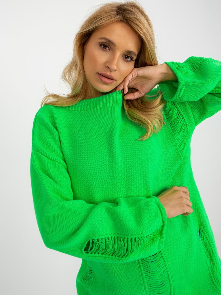 Džemperis, fluo zaļš cena un informācija | Sieviešu džemperi | 220.lv