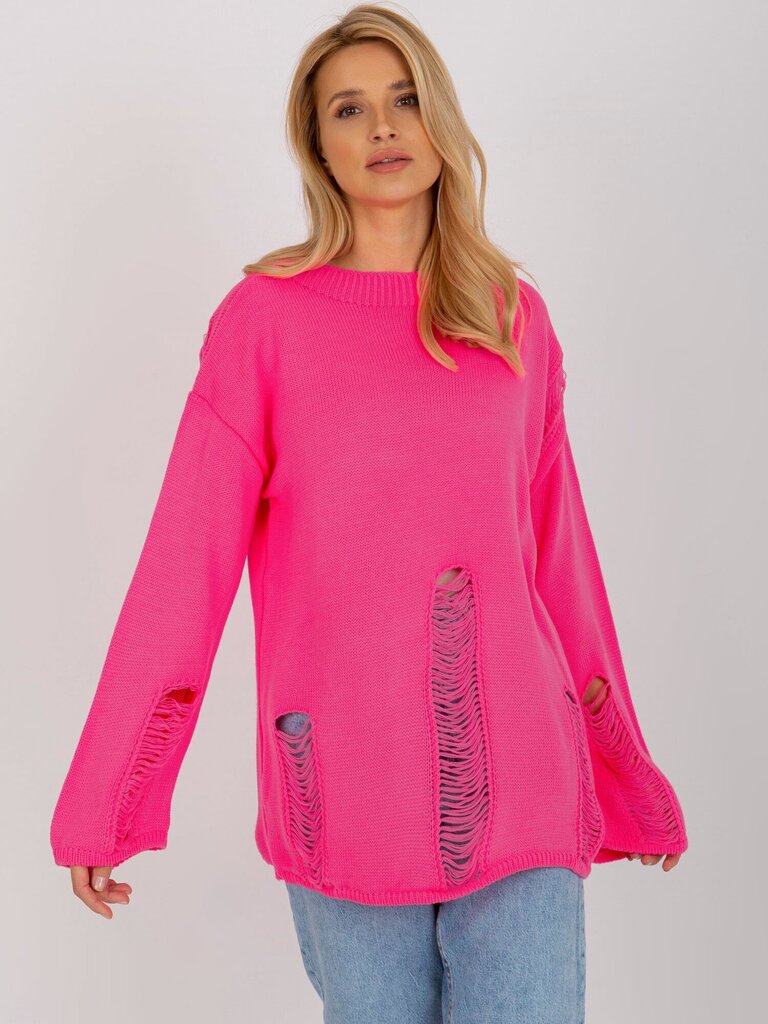 Džemperis, fluo rozā cena un informācija | Sieviešu džemperi | 220.lv