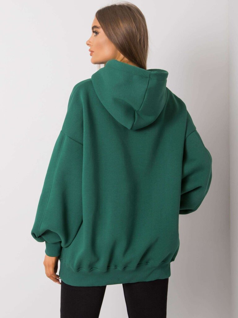 Džemperis, tumši zaļš цена и информация | Jakas sievietēm | 220.lv