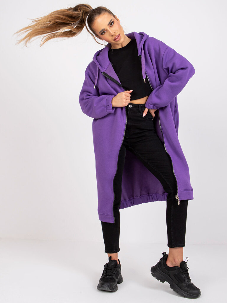 Džemperis, tumši violets цена и информация | Jakas sievietēm | 220.lv