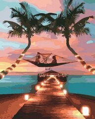 Картина по номерам 40x50 cm.  "Вечер на острове" цена и информация | Живопись по номерам | 220.lv