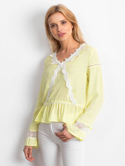 Blūze, gaiši dzeltena цена и информация | Женские блузки, рубашки | 220.lv