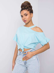 Женская ярко-синяя блузка больших размеров цена и информация | Женские блузки, рубашки | 220.lv