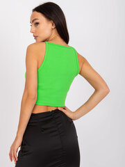 Женская блуза с декоративными рукавами RUE PARIS, темно-зеленая  цена и информация | Женские блузки, рубашки | 220.lv