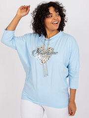Blūze, gaiši zila цена и информация | Женские блузки, рубашки | 220.lv