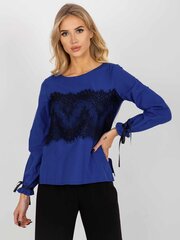 Blūze, kobalta zila цена и информация | Женские блузки, рубашки | 220.lv