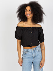 Женская черная блузка-рубашка 2016103411474 цена и информация | Женские блузки, рубашки | 220.lv