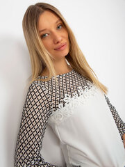 Женский бело-серый топ топ больших размеров цена и информация | Женские блузки, рубашки | 220.lv