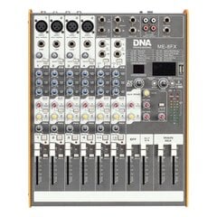 Аудиомикшер DNA ME-8FX 8-канальный USB Bluetooth цена и информация | DJ пульты | 220.lv