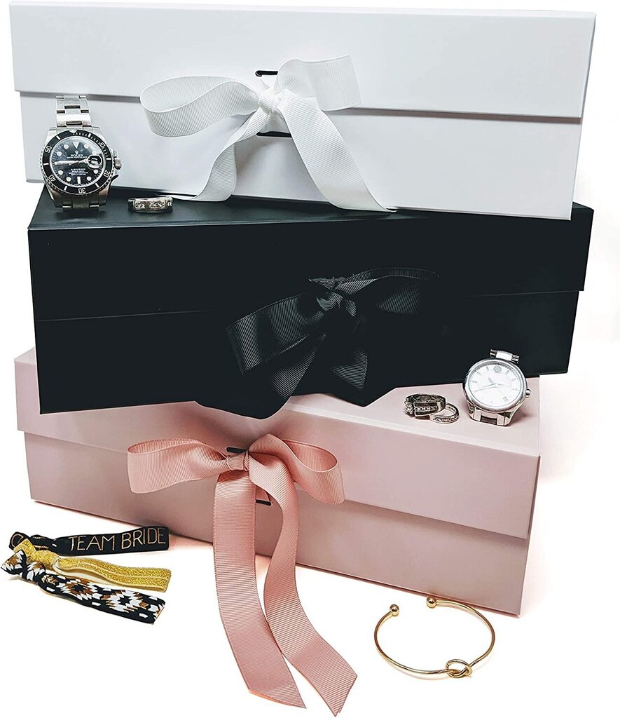 Dāvanu kaste ar vāku un lentu, 26x22x11.5 cm, rozā цена и информация | Dāvanu saiņošanas materiāli | 220.lv