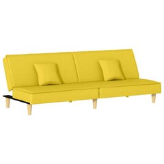 Dīvāns vidaXL, 200x89x70 cm, dzeltens cena un informācija | Dīvāni | 220.lv