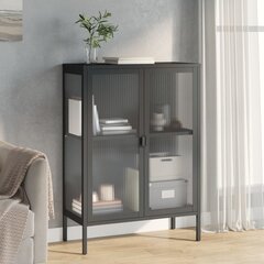 Kumode vidaXL, 75x35x105 cm, melns цена и информация | Шкафчики в гостиную | 220.lv