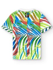 BOBOLI t-krekls Leaves White 520237302 cena un informācija | Zēnu krekli | 220.lv