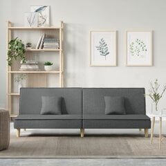Dīvāns vidaXL, 200x89x70 cm, tumši pelēks cena un informācija | Dīvāni | 220.lv