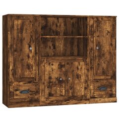 Augstie skapji vidaXL, 132x35,5x103,5 cm, brūns цена и информация | Шкафчики в гостиную | 220.lv