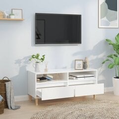 TV plaukts vidaXL, 100x34,5x44,5 cm, balts цена и информация | Тумбы под телевизор | 220.lv