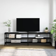 TV skapītis vidaXL, 180x30x50 cm, melns цена и информация | Тумбы под телевизор | 220.lv