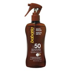 Защитное масло Babaria F-50 Кокос (200 ml) цена и информация | Кремы от загара | 220.lv