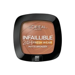Компактная пудра для лица с эффектом загара L'Oreal Make Up Infaillible 350-medium moyen 24 часов (9 g) цена и информация | Пудры, базы под макияж | 220.lv