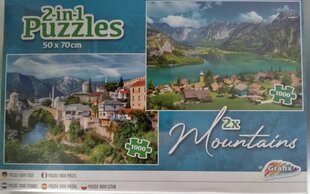 Puzle Grafix Mountains, 1000 d. cena un informācija | Puzles, 3D puzles | 220.lv
