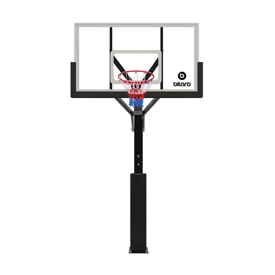 Stacionārs basketbola statīvs Bilaro Touscon, 152x90cm, 8mm polikarbonāts cena un informācija | Basketbola statīvi | 220.lv