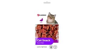 Лакомство для кошек Flamingo Duck Fillet Snack, 50 г цена и информация | Лакомства для кошек | 220.lv