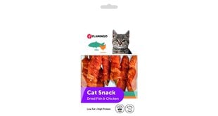 Лакомство для кошек Flamingo Dried Fish & Chicken Snack, 50 г цена и информация | Лакомства для кошек | 220.lv