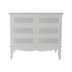 Тумба с ящиками DKD Home Decor Деревянный Белый романтик Деревянный MDF (100 x 40 x 87 cm) цена и информация | Комоды | 220.lv