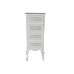 Тумба с ящиками DKD Home Decor Деревянный Белый романтик Деревянный MDF (40 x 36 x 100 cm) цена и информация | Комоды | 220.lv