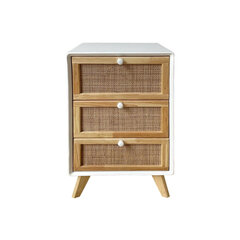 Kumode DKD Home Decor Balts Rotangpalma Paulovnijas koks 40 x 30 x 72 cm cena un informācija | Kumodes | 220.lv