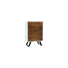 Kumode DKD Home Decor Balts 70 x 40 x 105 cm Metāls Mango koks cena un informācija | Kumodes | 220.lv