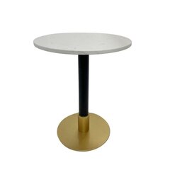 Mazs galdiņš DKD Home Decor Metāls Balts Marmors 50 x 50 x 61 cm cena un informācija | Žurnālgaldiņi | 220.lv