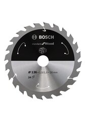 Пильный диск Bosch Standard, 136 мм цена и информация | Шлифовальные машины | 220.lv